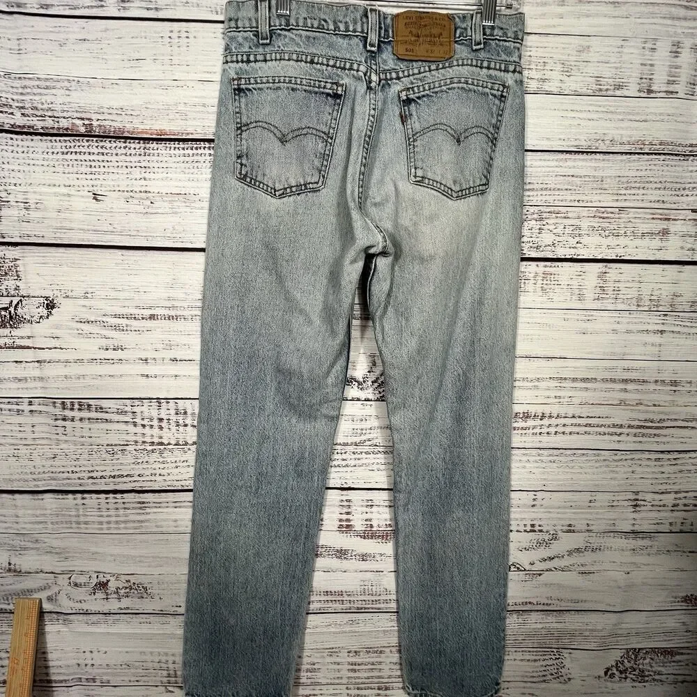 Vtg 90’s Levi’s 505 Orange Tab Mens 32x32 (30x32 Actual) USA Distressed Straight